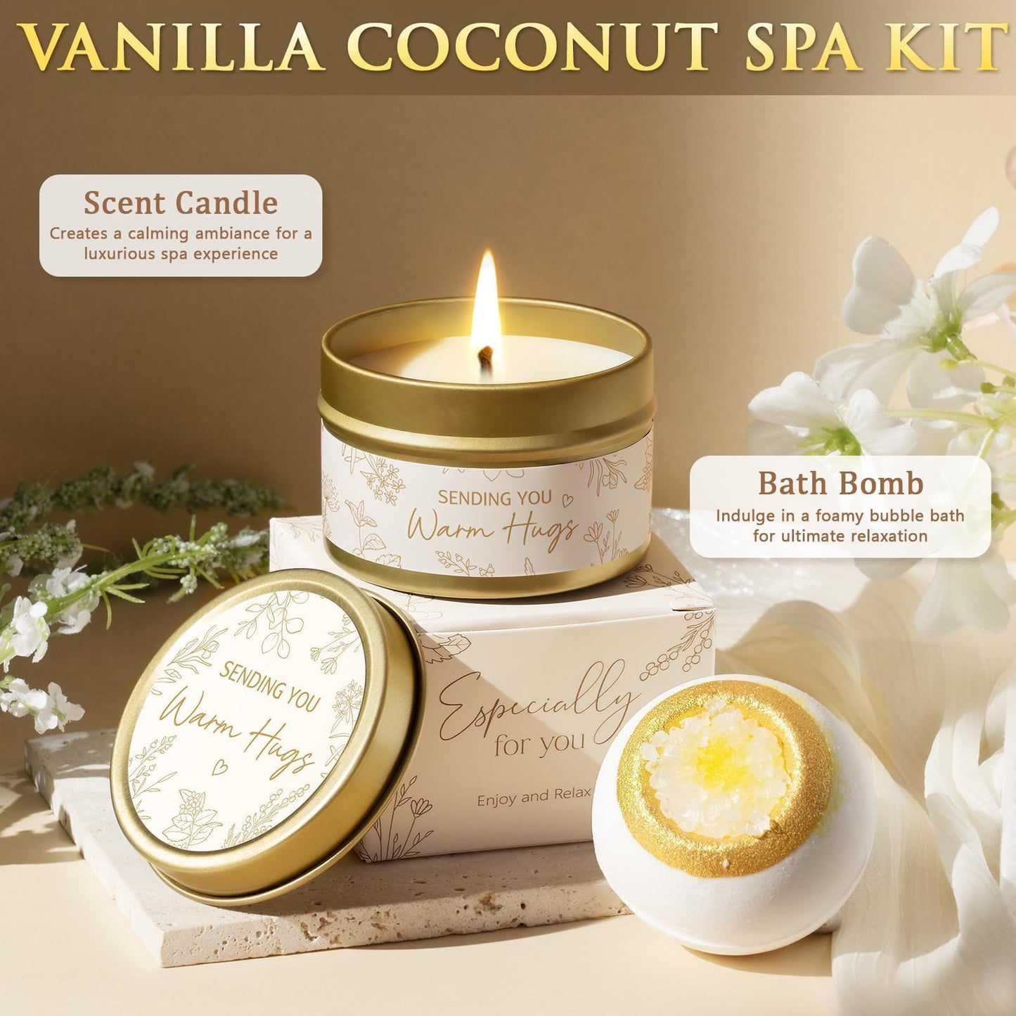 Get Well Soon Gifts Baskets for Women, Spa Self Care Package After Surgery