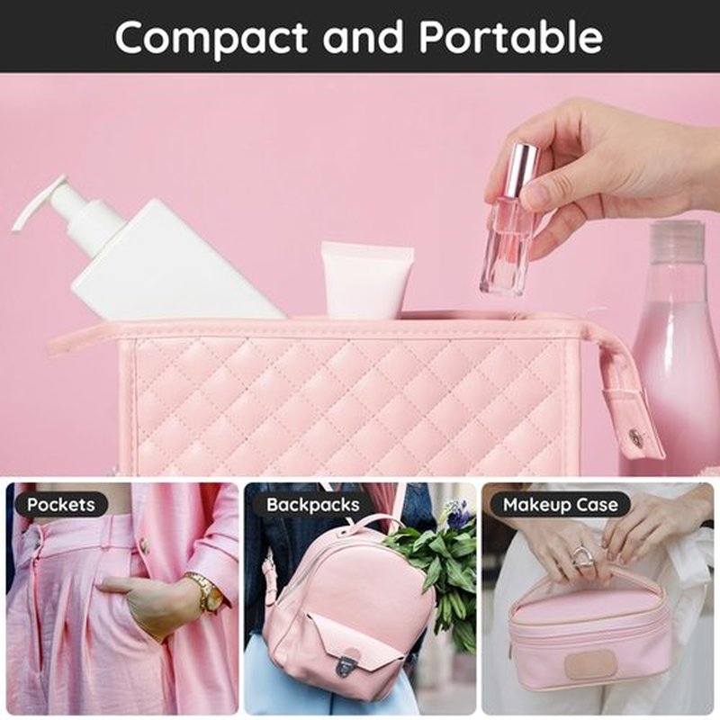 Segbeauty 5pcs Perfume Atomizer Travel, 10ML Mini Refillable Perfume Bottle Sprayer, Travel Cologne Sprayer Portable Glass Fine Mist Cosmetic Container Dispenser Set for Fragrance Makeup Toiletries