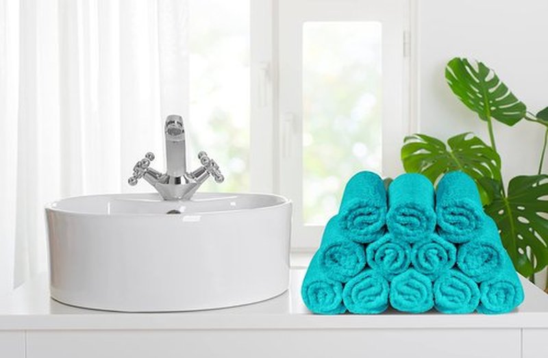 Softolle 100% Cotton Ring Spun Wash Cloths – Bulk Pack of Washcloths – 12x12 Inches – Wash Cloth for Face, Highly Absorbent, Soft and Face Towels (Turquoise, 24 Pack)