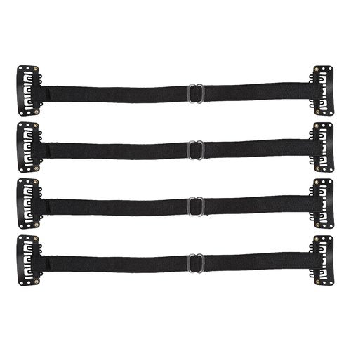 Face Lift Tape,Face Band,Face Lifting Band, 4Pcs Adjustable Elastic Facial Belt Eye Wrinkle Removal Belt with Hairclip, Firm Skin (Black)