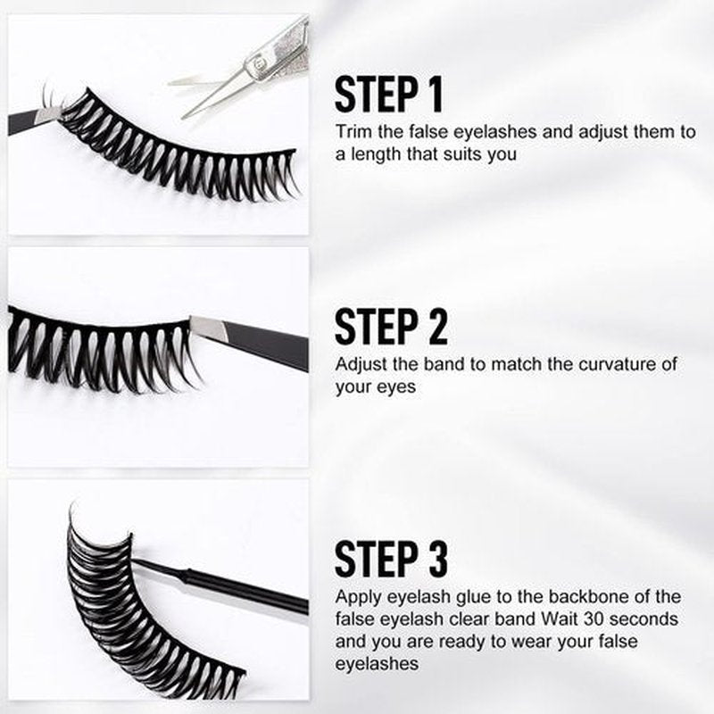 Eyelash Glue for False Lashes Super Strong Hold Eyelash Glue Black Lash Glue for False Lashes Waterproof Strip Lash Glue Professional Latex Free Sensitive Eyes