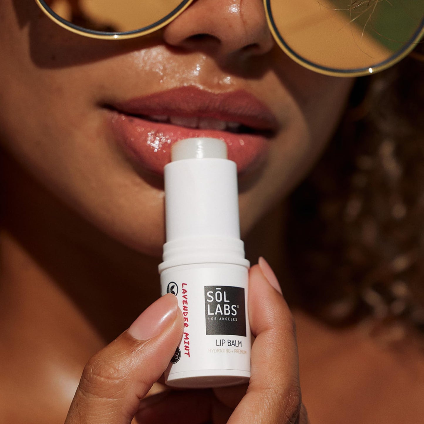 SOL LABS Mineral Lip Moisturizer SPF 15 - Hydrating Lavender Mint Lip Balm with Zinc Oxide - Non-Waxy, Reef-Safe Korean Formula - Shea Butter & Hyaluronic Acid - Oversized 11g