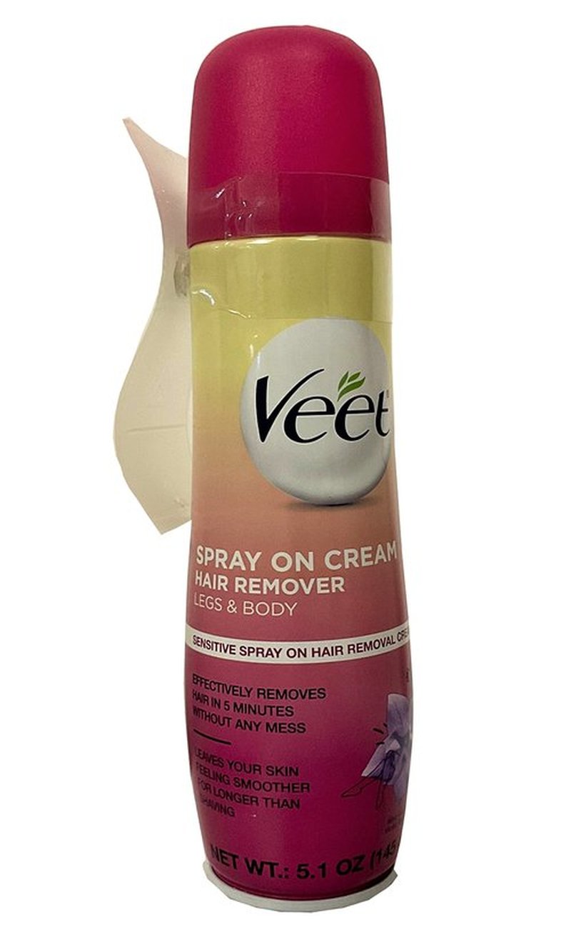 Veet Spray On Hair Removal Cream for Legs & Body, 5.1 Ounce