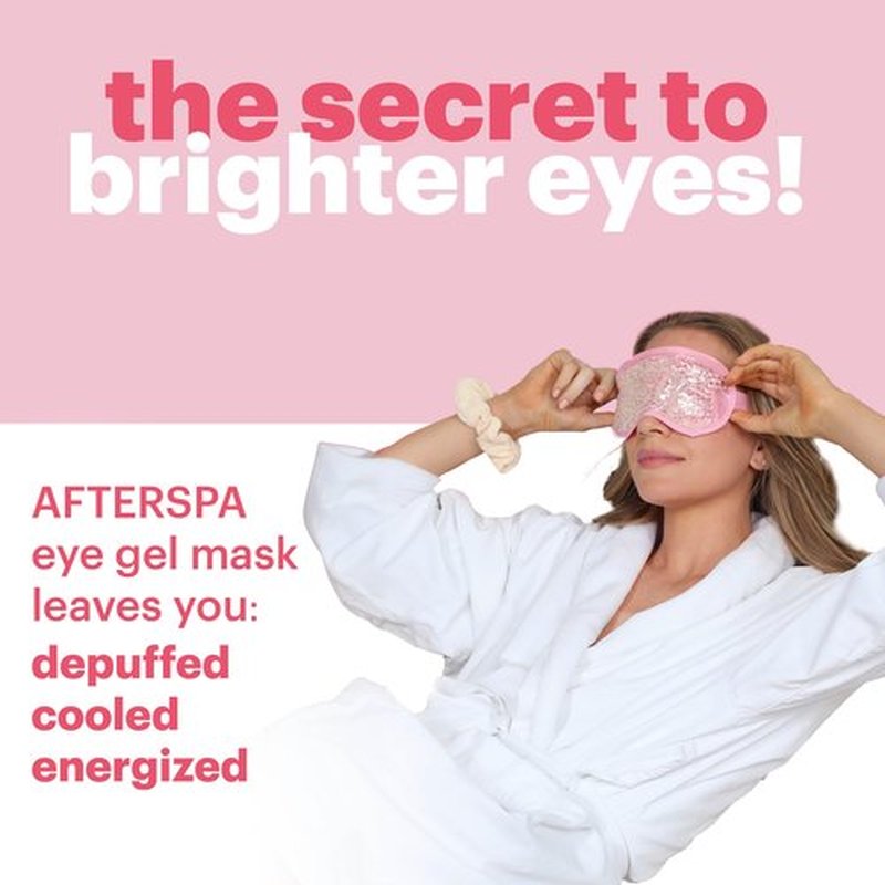 Eye Gel Mask by Afterspa, Preppy Skincare, Spa Self Care Gifts for Women, Facial Skin Care Products, Vegan and Cruelty Free, Pack of 6