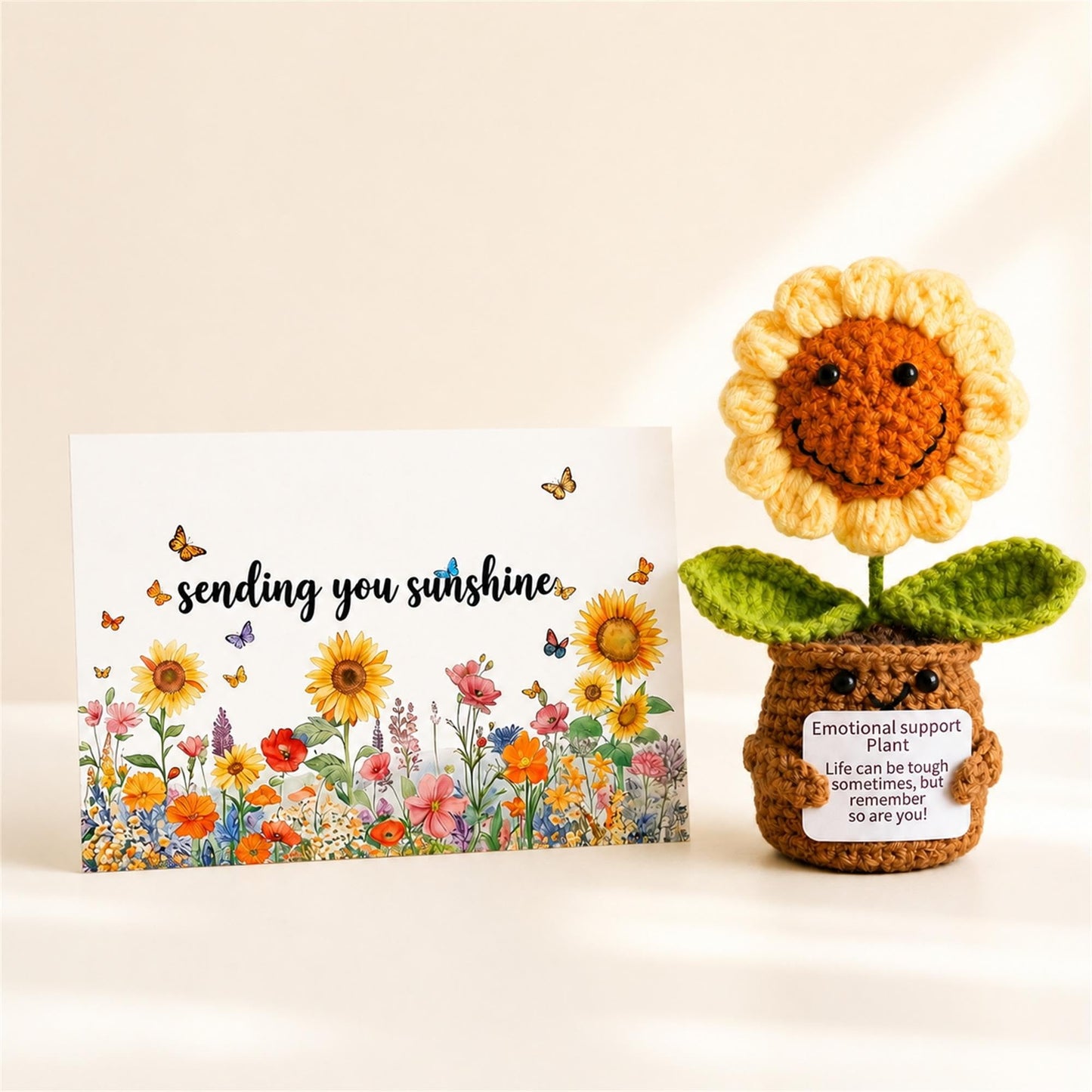 Ebzoyor Birthday Gifts for Women, Sending Sunshine Sunflower Care Package Gift Basket, 10 Pcs Get Well Soon Self Care Gift Box for Her with Blanket, Thinking of You Gifts for Mom Wife Sister Friend