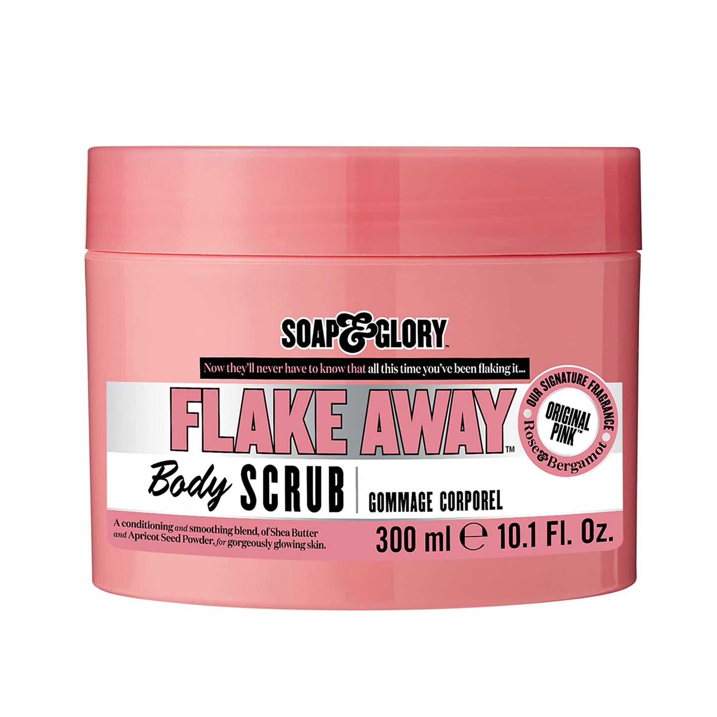 Soap & Glory Original Pink Exfoliating Body Scrub - Body Exfoliator & Dead Skin Remover with Mandarin Extract for Smooth, Radiant Skin - Rose & Bergamot (6.7 fl oz)