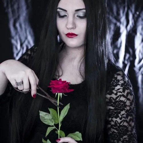 GNIMEGIL 25inch Long Straight Black Wigs for Women Witch Cosplay Gothic Costume Fake Scalp Witch Wig