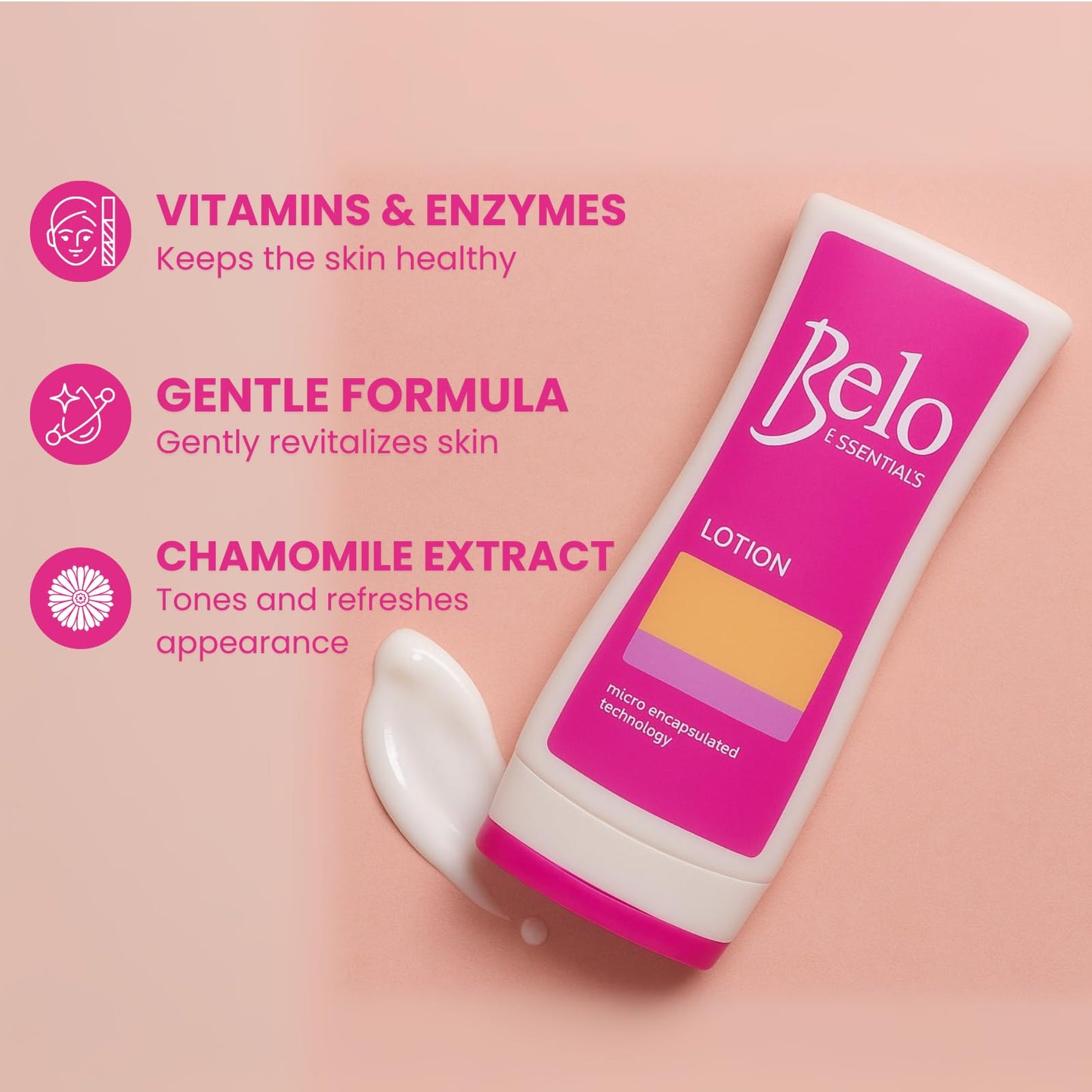 Belo Essentials Body Lotion - Fast-Absorbing Daily Moisturizing Cream for Smooth, Hydrated Skin – Lightweight All-Over Body Hydration with Non-Greasy Texture - 100ml