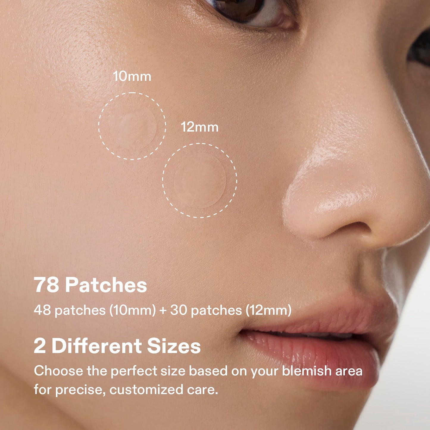 Cordiale Centella Pimple Patches with Salicylic Acid & Hyaluronic Acid, Hydrocolloid Acne Spot Patches for Face & Chin, Invisible Zit/Blemish Stickers, Korean Skin Care (78 Count, 2 Sizes)