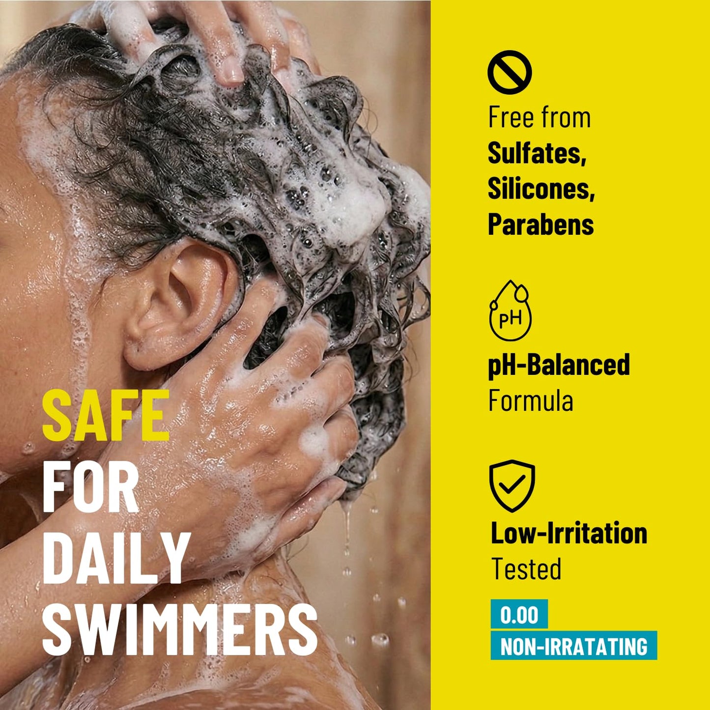 SWIM SALON Chlorine Removal Shampoo for Swimmers, Green Hair, 10.58 oz