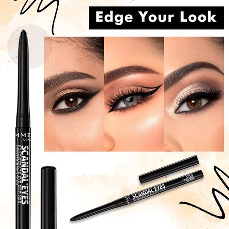 Rimmel ScandalEyes Exaggerate Eye Definer, Intense Black