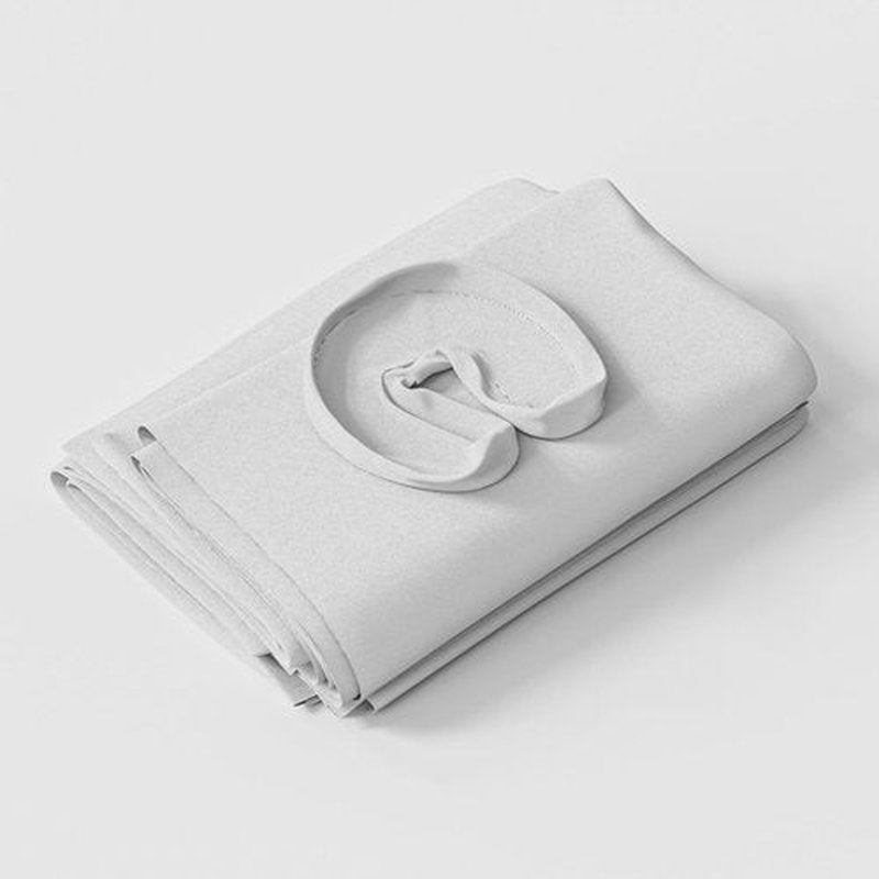 CLORIS Universal 3-Piece Massage Table Sheet Set Premium Soft Microfiber Includes Massage Table Cover, Fitted Sheet and Face Rest Cover - White