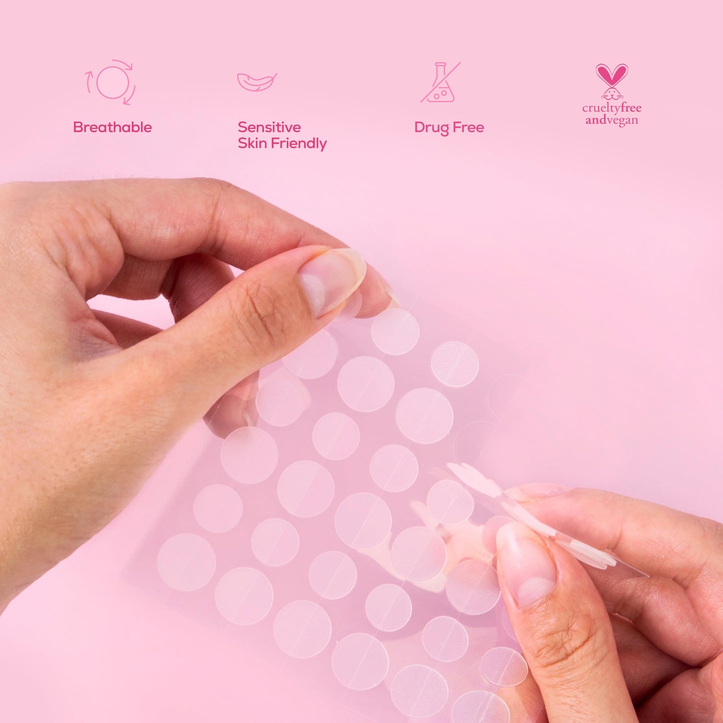 Hanhoo Blemish Patch, 4 Pack, Hydrocolloid Pimple Patches, Shrinks Pimples, Protects from Finger-picking and Dirt, Absorbs Fluid, Acne Spot Patches, Invisible Pimple Patches, Korean Skincare