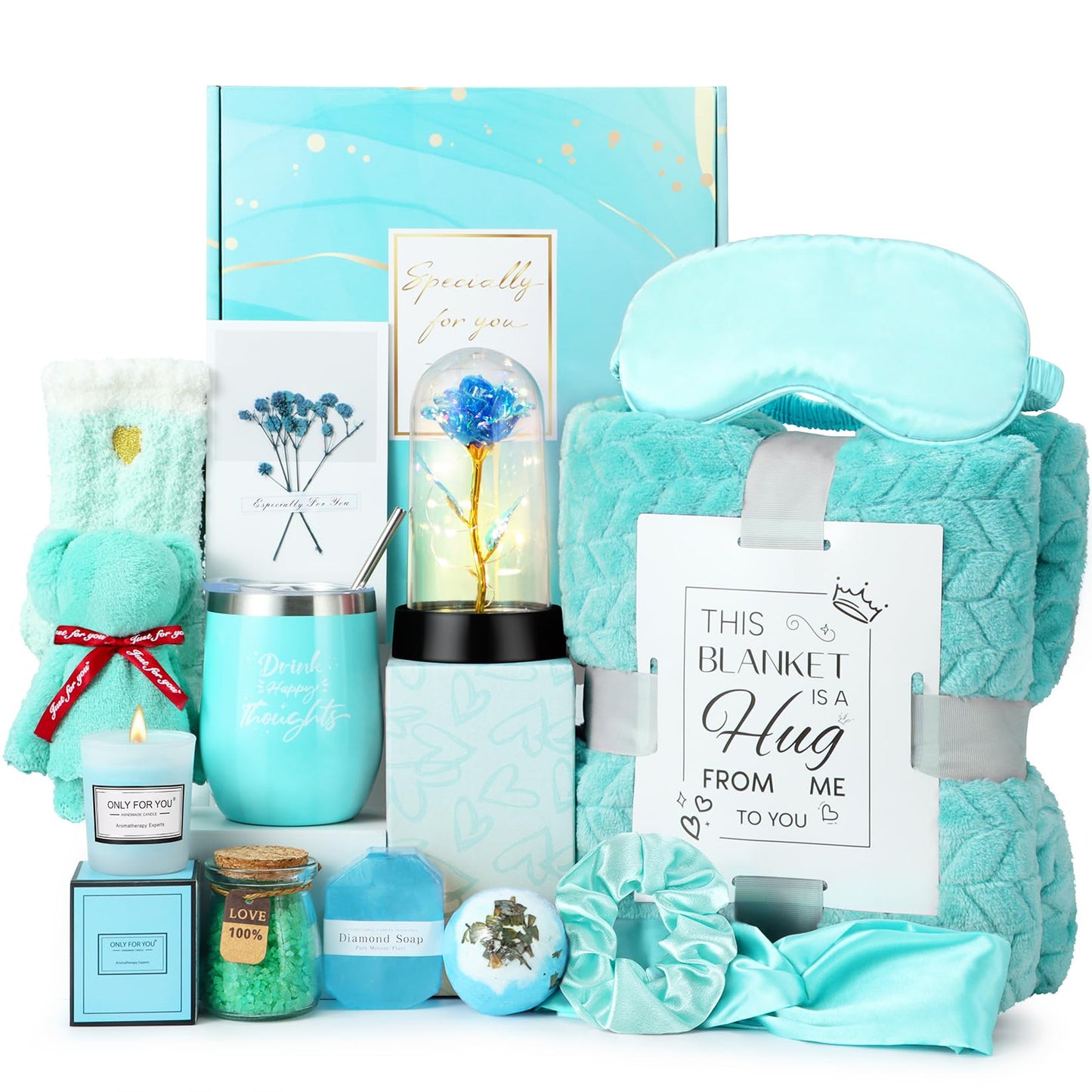Hangerspace Birthday Gifts for Women, Relaxing Spa Self Care Gift Baskets