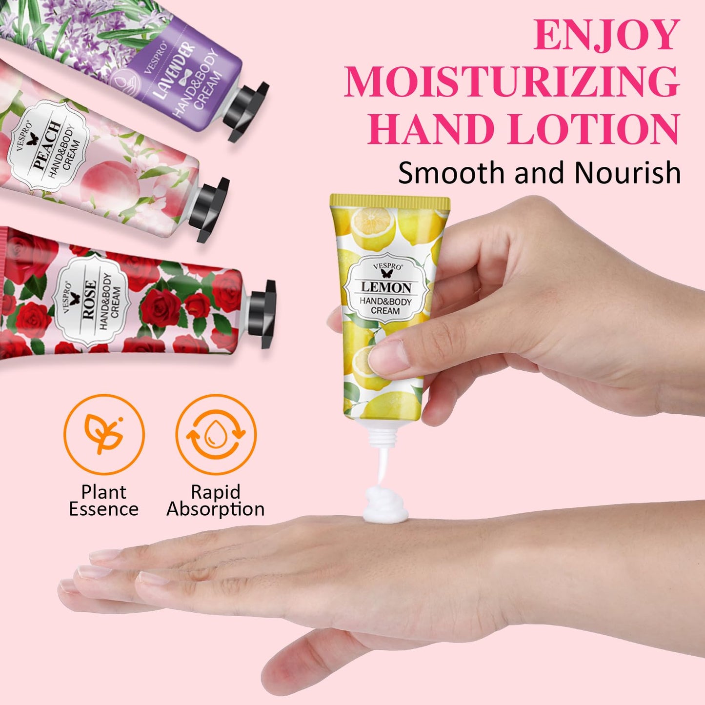 182 Pack Hand Cream Set, Thank You Gifts, Hand Lotion for Teacher Appreciation Gifts, Wedding Favors, Bridesmaid Gifts, Birthday Gifts and Small Gifts, Hand Lotion Travel Size for Dry Cracked Hands