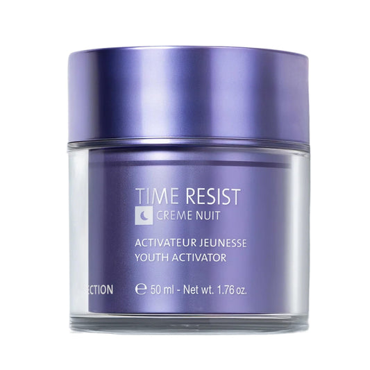 Yonka Time Resist Nuit | Anti-Aging Night Cream with Youth Activating Complex and Shea Butter | Firming Anti-Wrinkle Moisturizer for Face and Neck | Paraben-Free | 1.76 oz