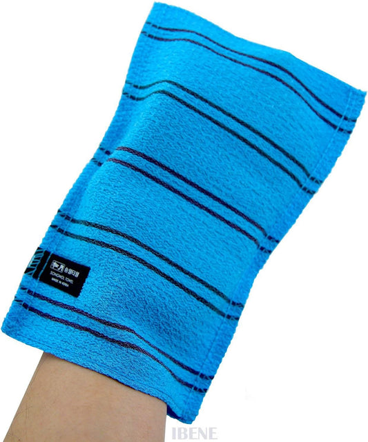 Songwol Exfoliating Bath Scrub Gloves - Korean Beauty Skin Care | 9" Hard Texture (4 Pcs)