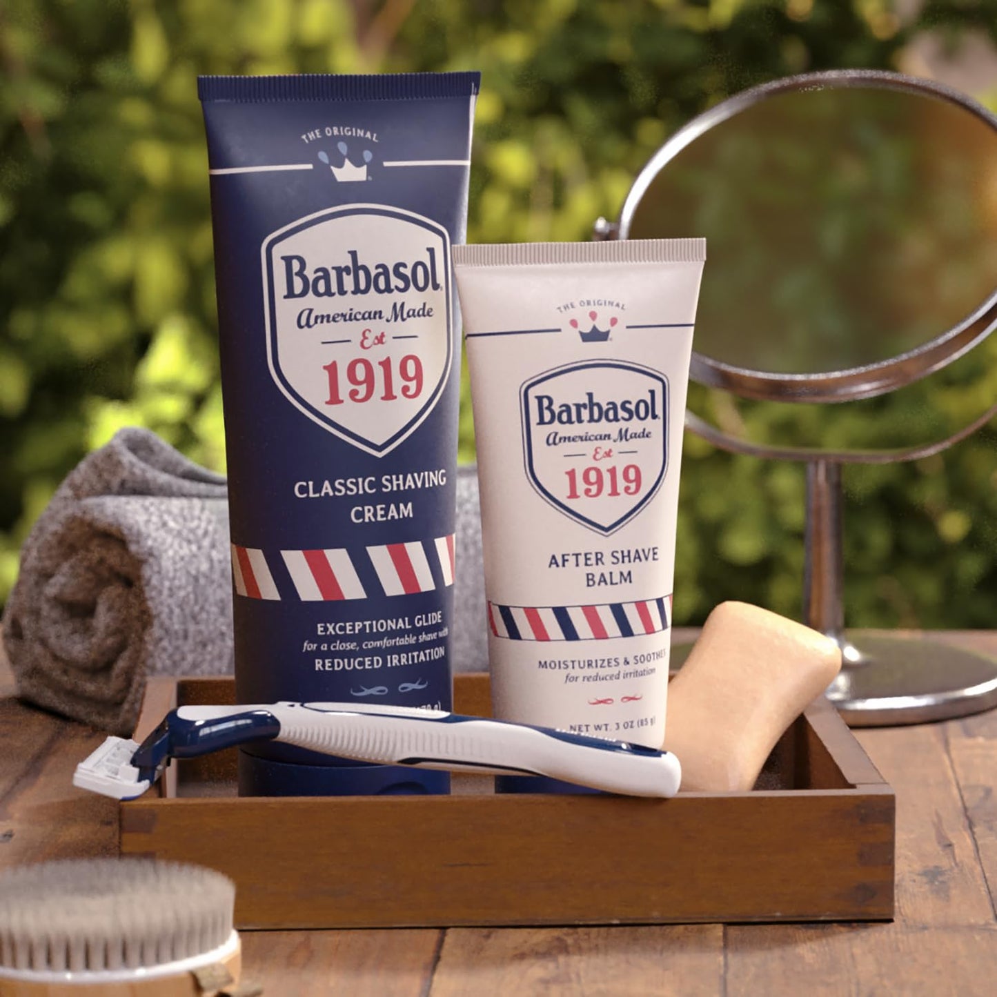 Barbasol 1919 Classic Shaving Cream for Men, USA Made, 6 oz (Pack of 1)