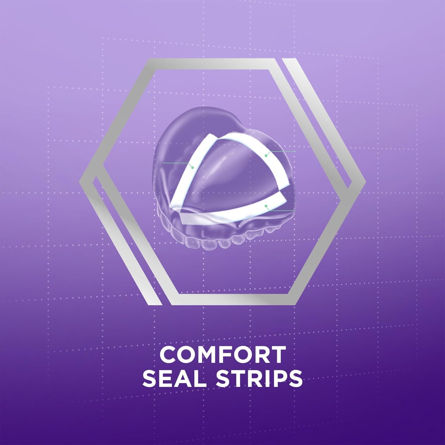Super Poligrip Comfort Seal Denture and Partials Adhesive Strips, 40 Count