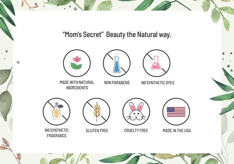 Mom's Secret Pressed Mineral Blush. Made in the USA. 0.14 oz. (Mocha)