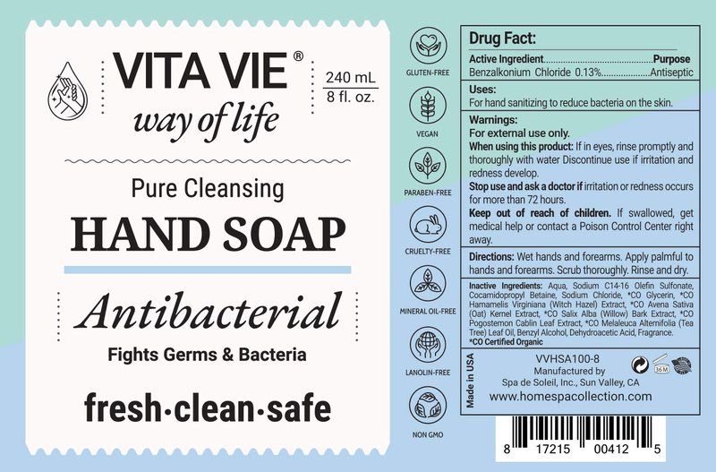 Hand Soap - Paraben-Free Liquid Hand Wash | 8oz, Safe for Kids, Ideal for Home or Office