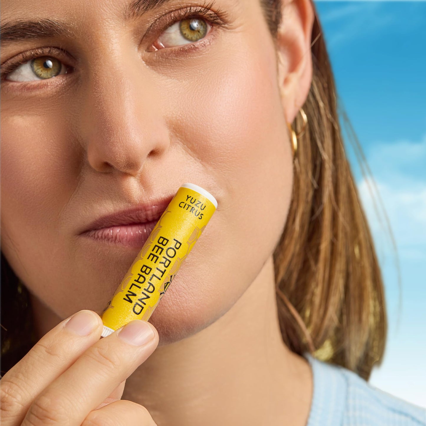 Portland Bee Balm All Natural Handmade Beeswax Lip Balm with Organic Coconut and Olive Oil (Yuzu Citrus) - 24 Count | Natural Lip Balm, Cruelty Free, Plastic Neutral, | Organic Lip Balm