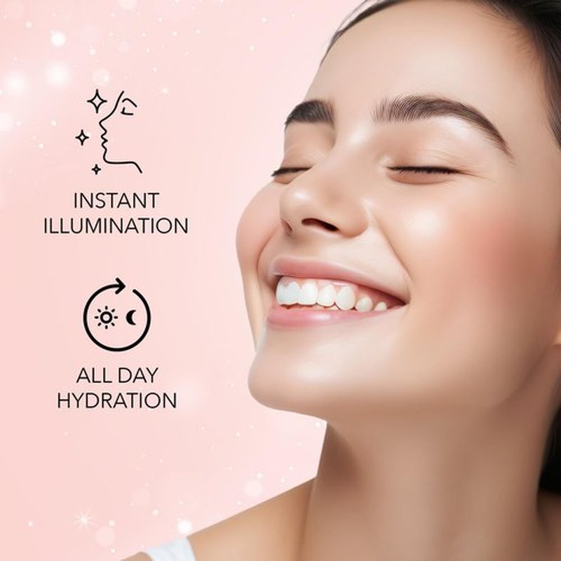 FACE'S CANADA Strobe Cream | Primer + Highlighter + Moisturizer | Shea Butter & Intense Hydration Flawless Radiant Dewy Skin For Illuminating & Glowing Makeup Base - Pink, 30g (1.05 Oz)
