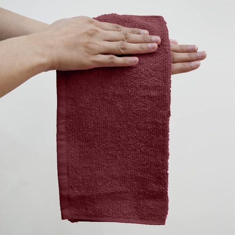 DAN RIVER 100% Cotton Washcloths 24 Pack Premium Quality Face and Body Cloth, Quick Dry Essential Towels for Bathroom, Hand, Kitchen & Cleaning, Baby Washcloths | 12X12 in | 400 GSM | Pomegranat