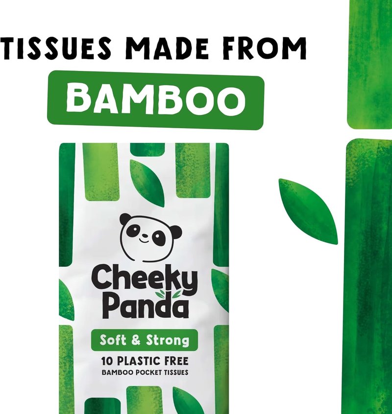 Bamboo Facial Tissue - Eco-Friendly Travel Packs | 14 Plastic-Free Tissue Packs with 140 Soft Pocket Tissues
