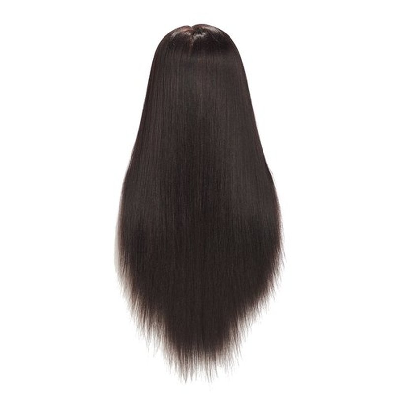 Traininghead 26"-28" Mannequin Head Hair Styling Training Practice Head Manikin Cosmetology Doll Head Synthetic Fiber Hair Hairdressing Training Model with Free Clamp Stand