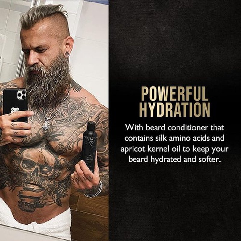 The Beard Struggle - Marksman's Beard Conditioner - Aesir's Triumph, Platinum Collection - Nourish, Softens, & Strengthens Beard - Radiance Beard Conditioner for Men (8 Fl oz)