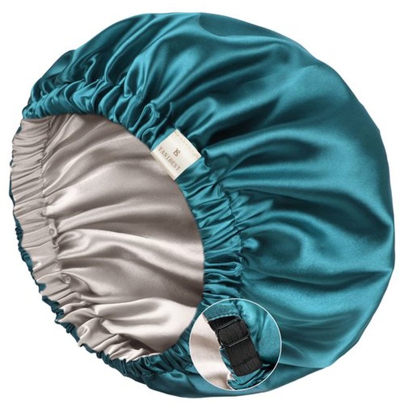 YANIBEST Silk Bonnet Satin Bonnet for Sleeping Women and Men, Adjustable Double Layer Hair Bonnet for Curly Braids Hair