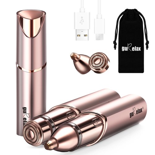 Facial Hair Removal for Women(Gen 3 Pro), guRelax Facial Hair Remover, Luxury Hair Removal Device for Face, Eyebrow, Peach Fuzz, with 2 Replacement Heads