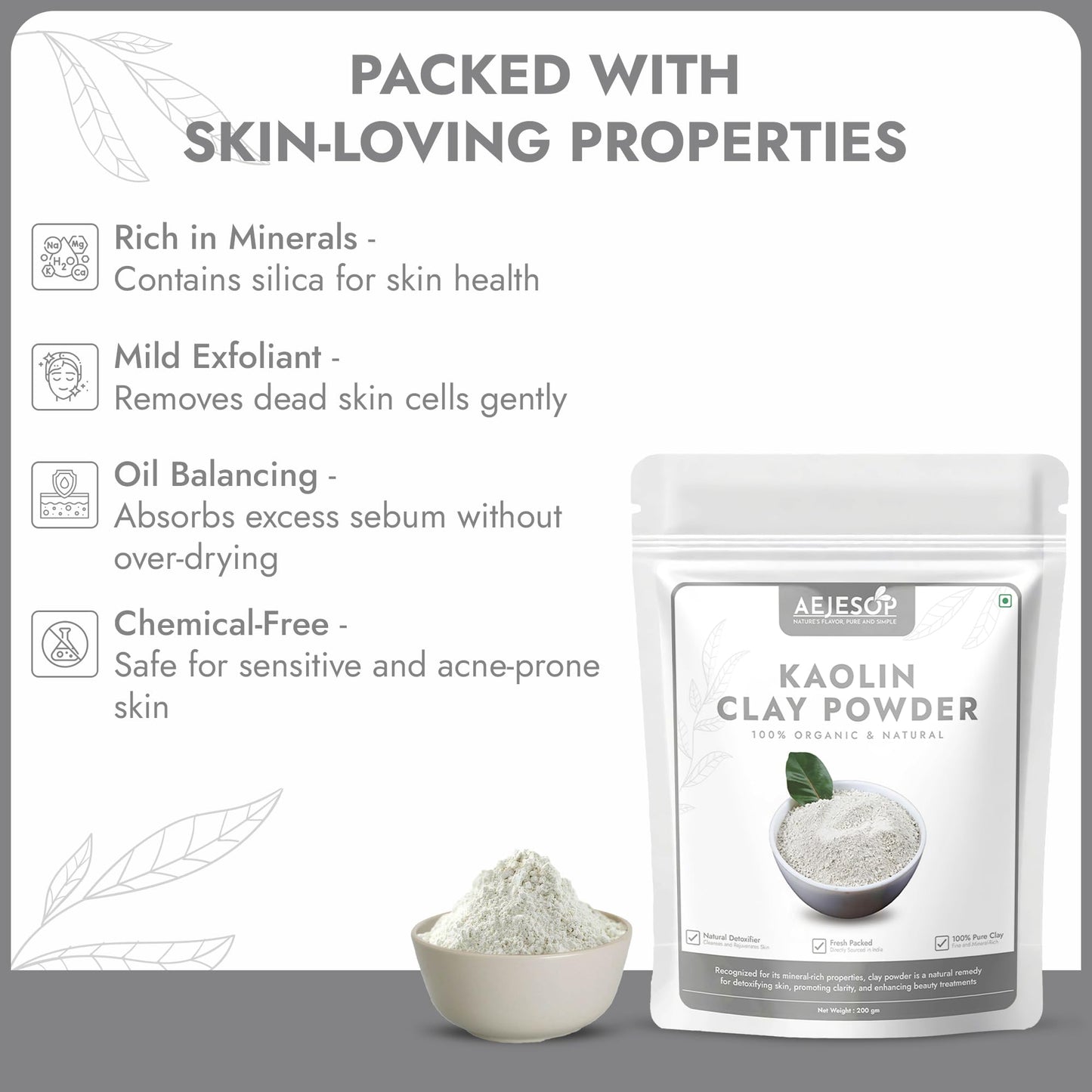 AEJESOP Kaolin Clay Powder, 7 oz (200 g)