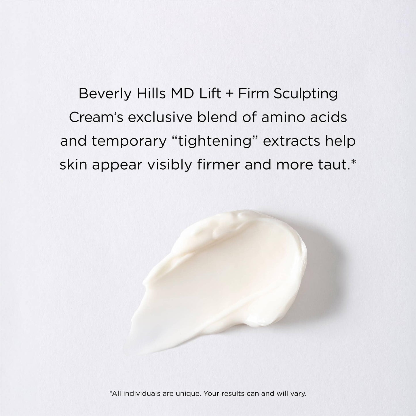 Beverly Hills MD Lift & Firm Sculpting Cream- Tighten & Tone Skin, Anti-Aging Lotion for Smooth, Moisturized Complexion- Lift and Smooth Face, Neck, Décolleté w/Silk Peptides, Fruity