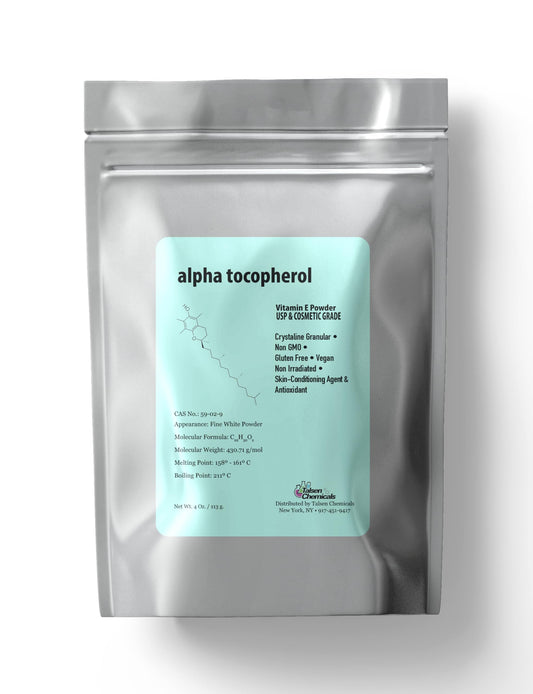 Talsen Chemicals Alpha Tocopheryl Acetate Vitamin E Powder for Skin Care DIY Cosmetic Grade 700 IU Acetate Powder (4 Ounce / 113 Gram)