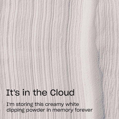 OPI Powder Perfection It's in the Cloud | Opaque Soft White Crème Nail Dipping Powder | Acrylic Alternative