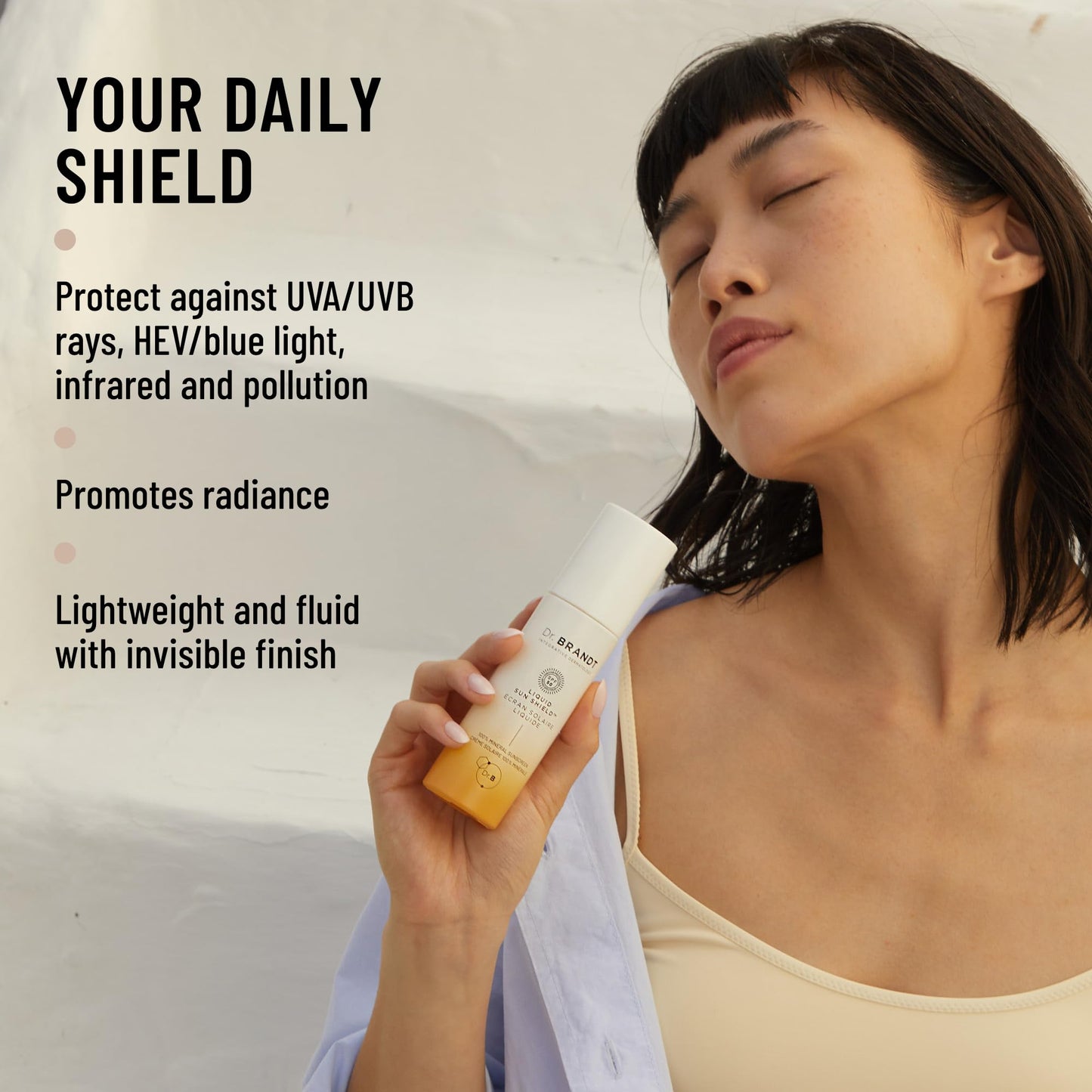 Dr. Brandt Bright This Way Liquid Sun Shield - 100% Mineral SPF 50 Sunscreen - Lightweight Lotion with Invisible Finish - 1.7 fl oz, Pack of 2