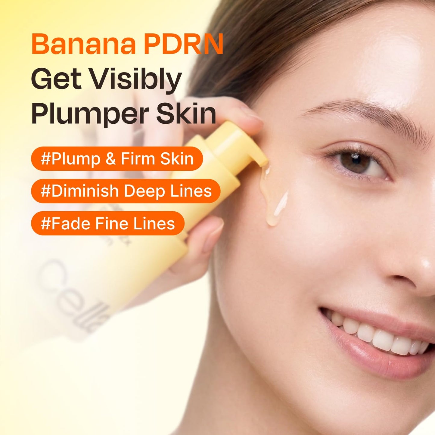 Celladix Banana PDRN 2X Serum – 20,000 ppm High-Purity Vegan PDRN with Tranexamic Acid, Niacinamide & Alpha Arbutin – Firming, Smoothing & Radiant Glass Skin Glow – Korean Skincare, 1.01 Fl Oz