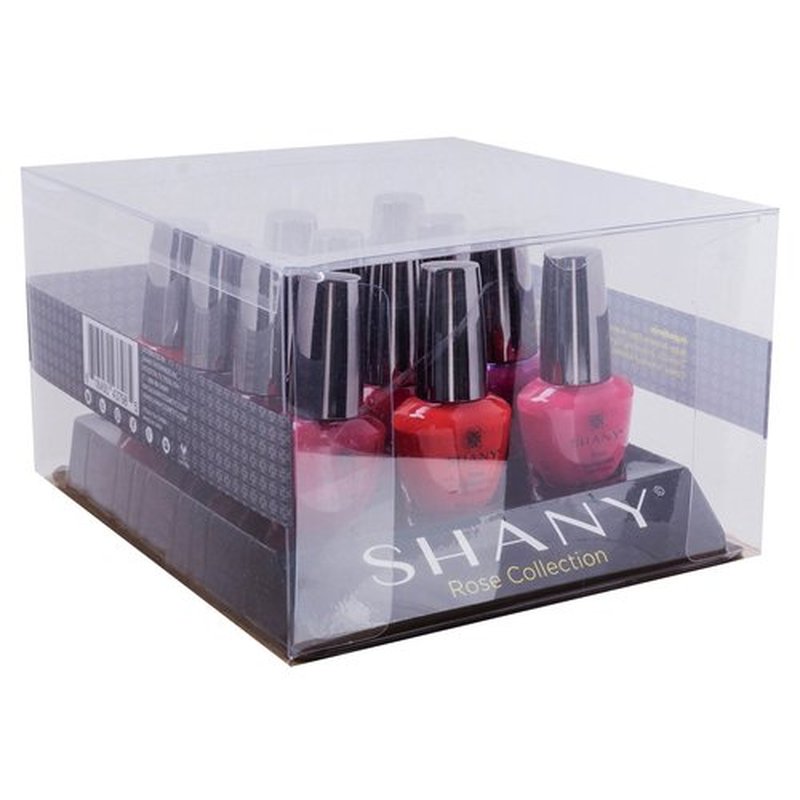SHANY Nail Polish Set - Nail Lacquer Quick Dry, Full Size, Vibrant, Colorful, Trendy, Semi Glossy, Shimmery, Matte Nail Polish Set - 12 Colors - Rose Collection