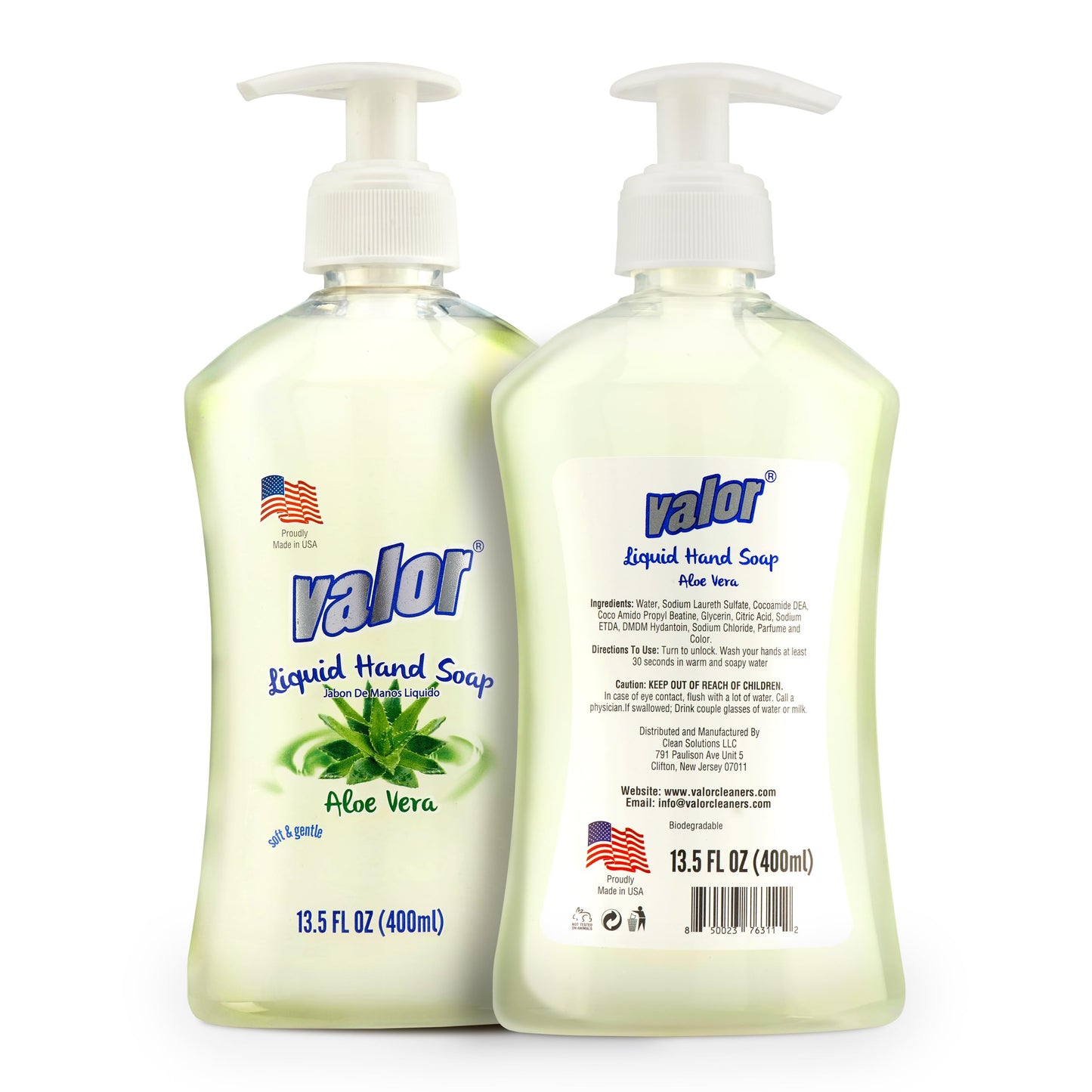 Valor Moisturizing Liquid Hand Soap, 13.5 Fluid Ounces (6 Pack)