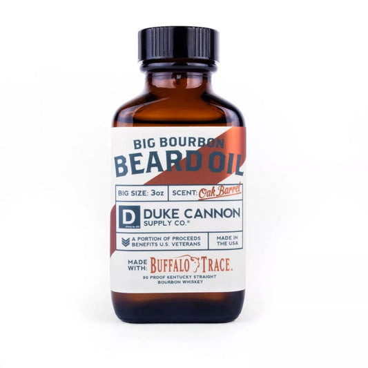 Duke Cannon Great American Beard Oil with Budweiser - Natural Conditioning with Apricot Kernel Oils, Warm Cedarwood Scent, 3 oz.