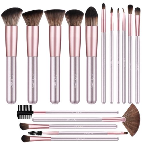 Makeup Brushes Makeup Brush Set, BESTOPE PRO Makeup Brushes Kit, 16Pcs Professional Makeup Brush Set for Eye and Face, Foundation Powder Concealers Blush Eyeshadow Brush Make UP Brushes Kit Purple