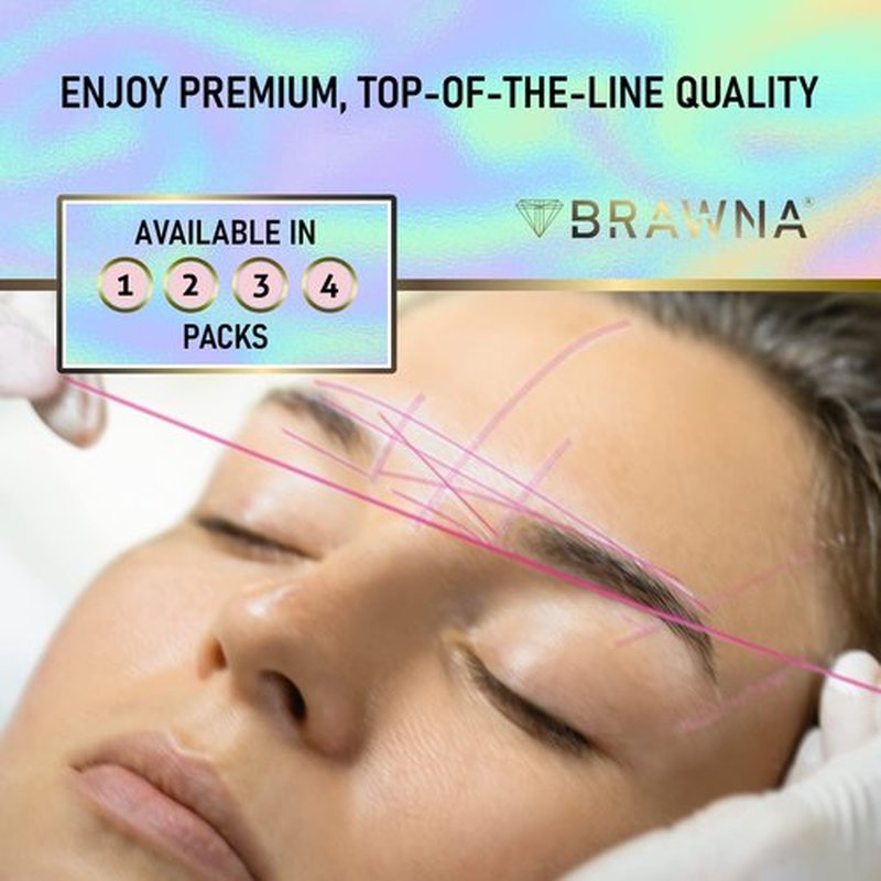 BRAWNA [ 30M ] Pink Mapping String for Eyebrow Measuring - Microblading Thread Ink - Microblading Supplies - PMU Kit