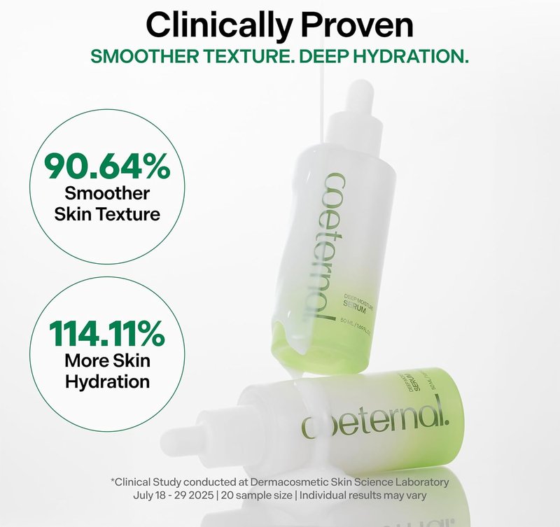 Hydration Toner & Deep Moisture Serum Set - Korean Skincare Essentials for Refreshing Skin