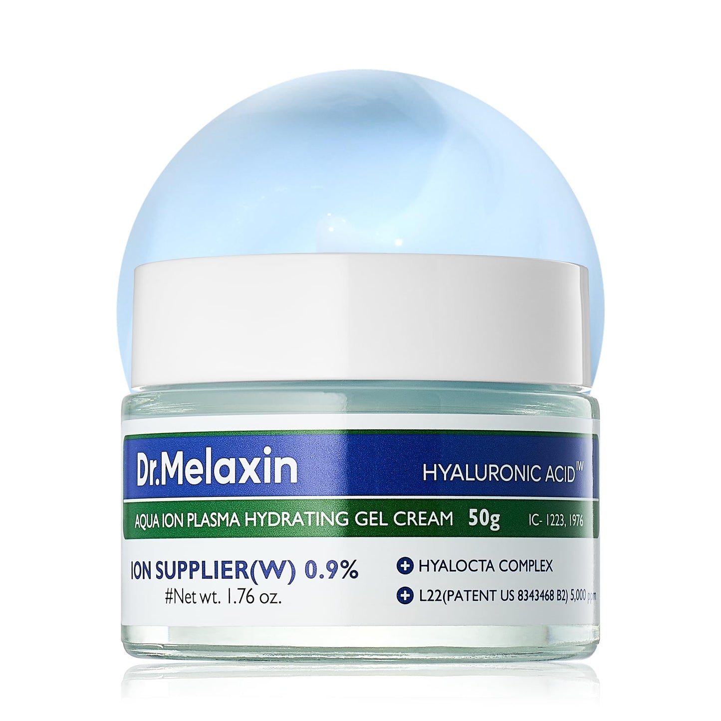 Dr.Melaxin Aqua Ion Plasma Hydrating Gel Cream for Dry & Sensitive Skin, Facial Moisturizing, Korean Skincare 50ml, 1.69 fl.oz