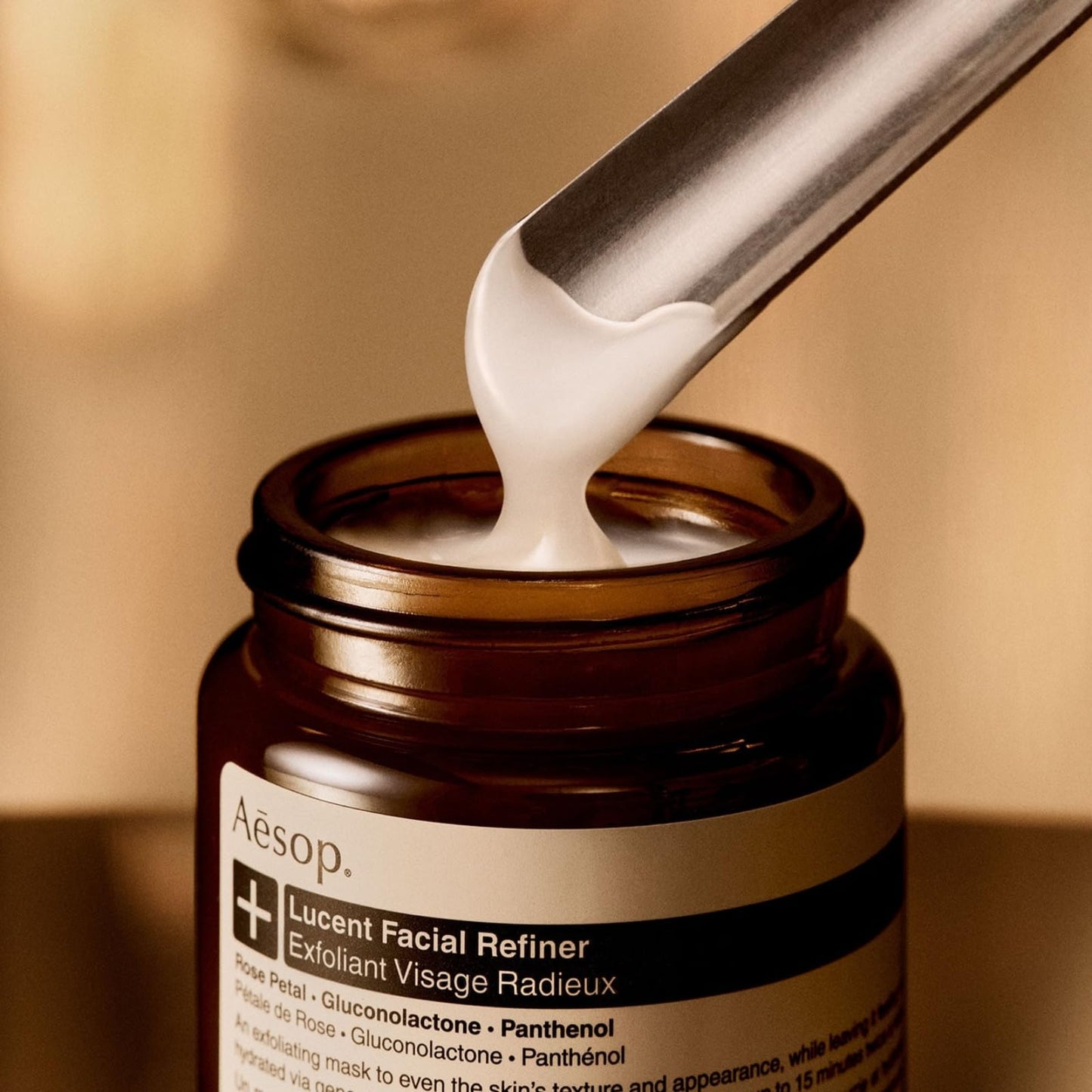 Aesop Lucent Facial Refiner | Daily Exfoliating Gel with Lactic Acid & Vitamin C – Smooths & Renews Skin | 2.1 oz