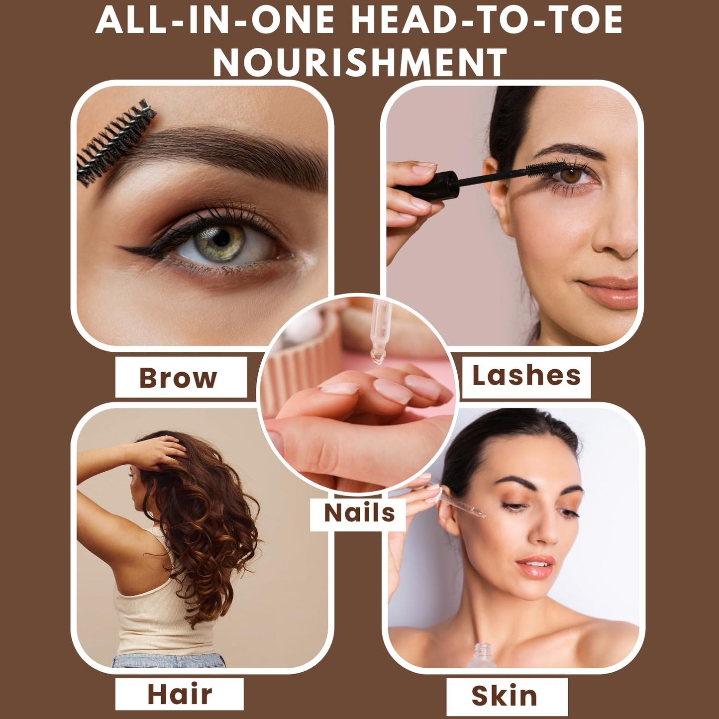 Plantovika Castor Oil for Hair, Eyelashes & Eyebrows – 100% Pure Cold-Pressed Castor Oil with Vitamin E, Moisturizing Oil for Hair, Scalp, Lashes & Skin (4 Fl Oz)