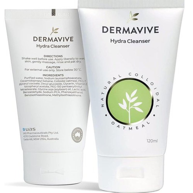 Dermavive Hydra Facial Cleanser (4.05 Oz) Refreshing, Deep Cleansing Daily Face Wash for Women & Men | PH Balanced, Gentle Face Cleanser Face Wash for Dry Skin, All Skin Types | Hydrating Facial Wash