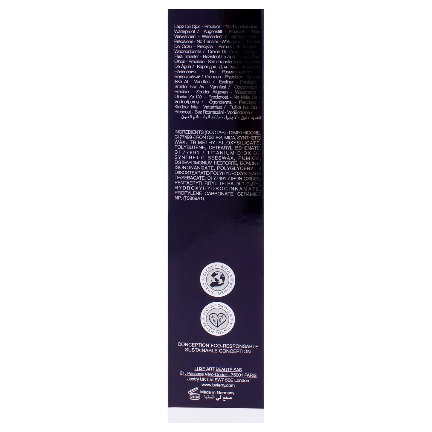 By Terry Eyeliner Crayon Blackstar, Long-lasting Waterproof Eyeliner Pencil, Highly Pigmented, Creamy Formula, Bronze Generation, 0.04 Fl oz